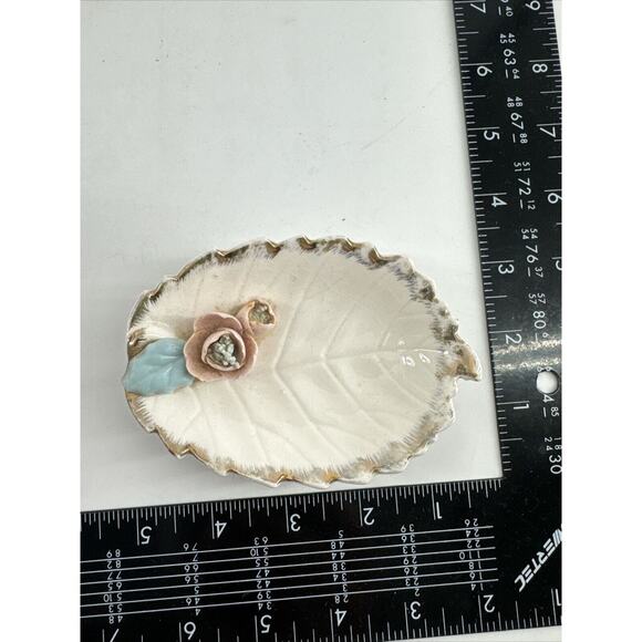 Porcelain Jewelry Trinket Dresser Box w/Lid & 2 Trays Arnart Creation Japan MCM - Picture 14 of 16